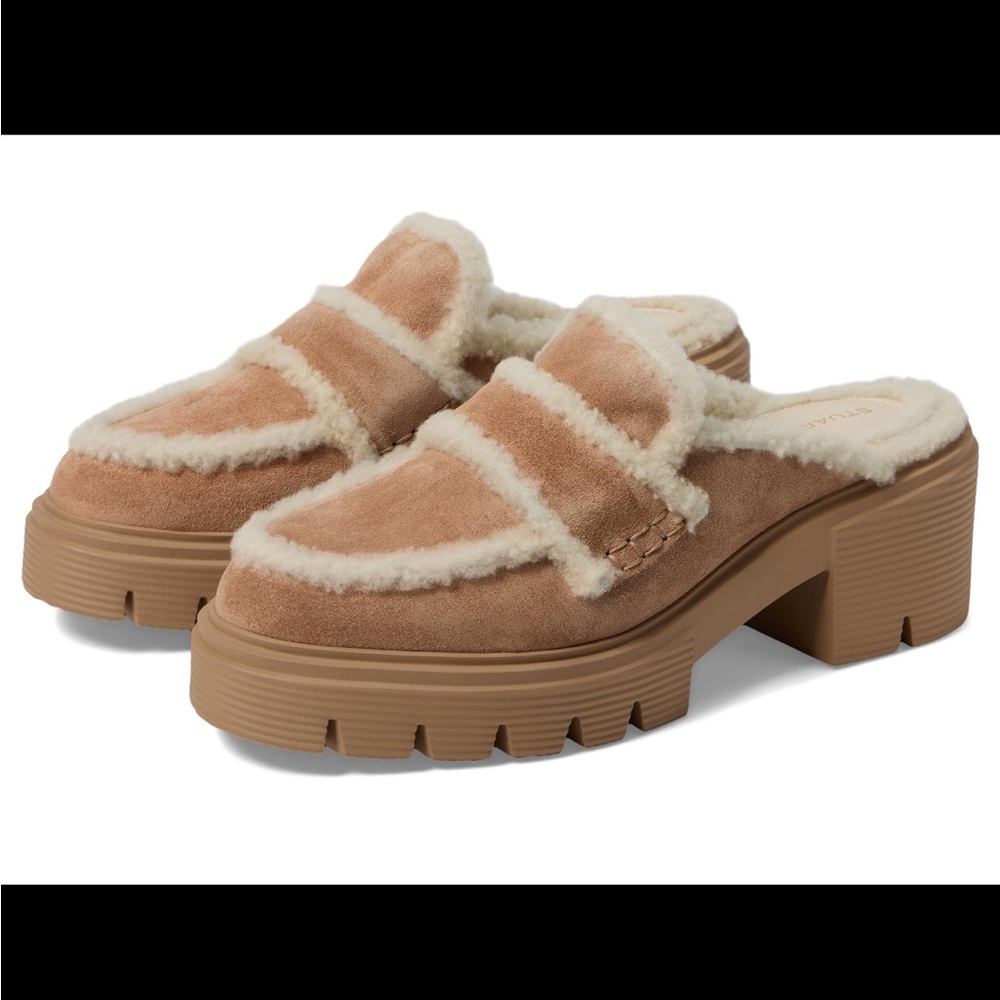 Tan and Cream Cozy Clogs with Plush Lining